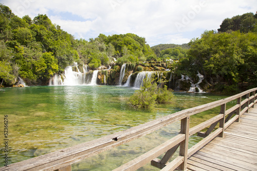 Plakat na papierze fotorealistycznym Krka krotien wodospady