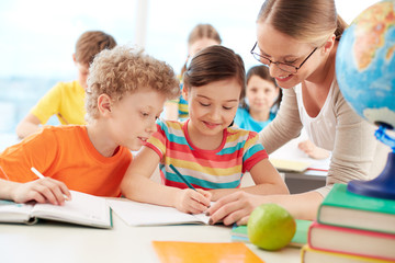 Wall Mural - Pupils at lesson