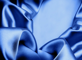 horisontal blue silk