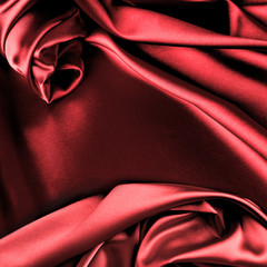 luxury red silk