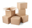 © Lumos sp - cardboard box package moving transportation delivery stack