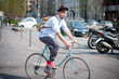 © Eugenio Marongiu - hipster young man on bike