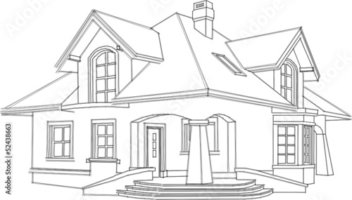 Szkic Domu Projekt Buy This Stock Vector And Explore