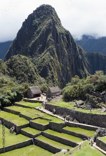 Obraz na płótnie canvas Ogólny widok inca miasto machu picchu, Peru