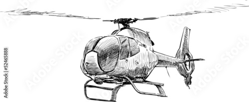 Fotoboard na płycie Helikopter