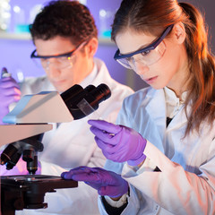 Poster - Health care professionals in lab.