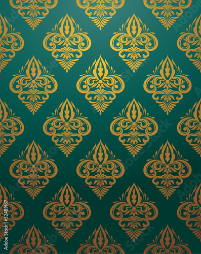 Board z aluminiowym obramowaniem Retro ornament wzór
