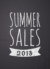 Canvas Print - Summer Sales Poster