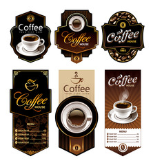 Coffee design banners