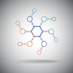 compounds formed in a spiral shape Gradient