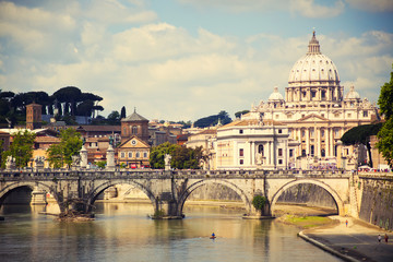 Wall Mural - saint peter cathedral, rome, italy