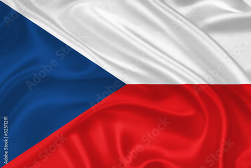 Obraz w ramie Flag of Czech Republic