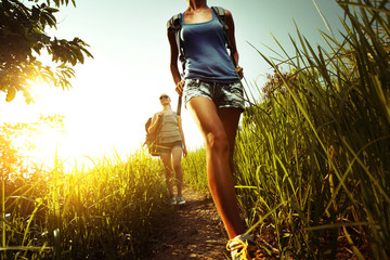 Wall Mural - Hikers