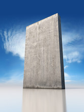 Abstract Monolithic Concrete Slab