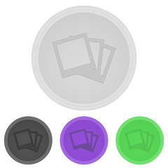 Sticker - Vector illustration web  buttons  -  Photographs pictures