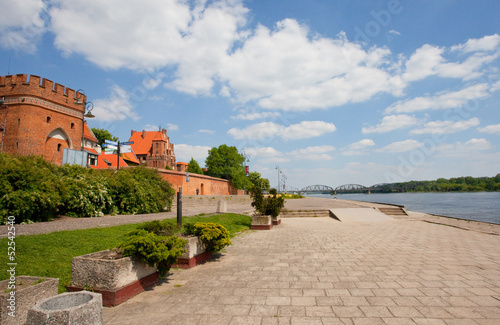 Plakat na papierze fotorealistycznym Bulwar w Toruniu, Polska