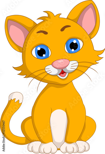 Naklejka na meble cute cat cartoon expression