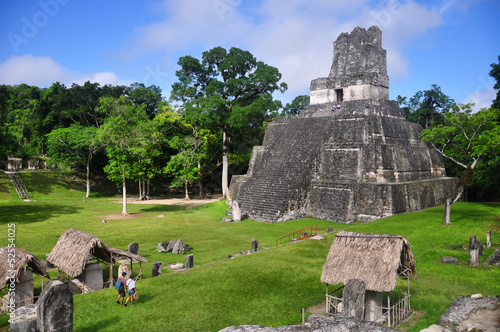 Plakat Świątynia II, Gran Plaza w Tikal, Gwatemala