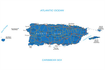 Puerto Rico map