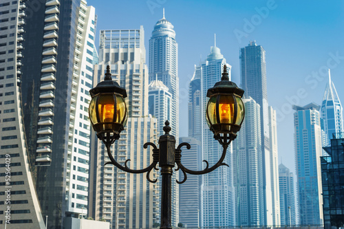 Fototapeta dla dzieci High rise buildings and streets in Dubai, UAE