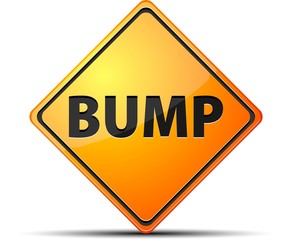 Bump warning sign