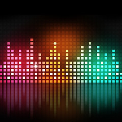 Wall Mural - Multicolor Music Equalizer