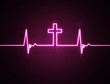© Kevin Carden - Heart monitor with cross