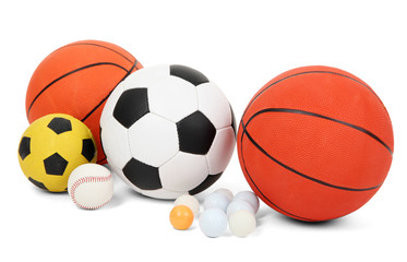 Sticker - Different balls, isolated on white