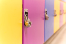 Colourful School Lockers