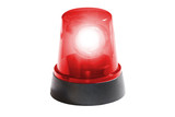 Fototapeta  - Rotlicht, Feueralarm, Alarm, Feuerwehr Beleuchtung auf weißem Hintergrund