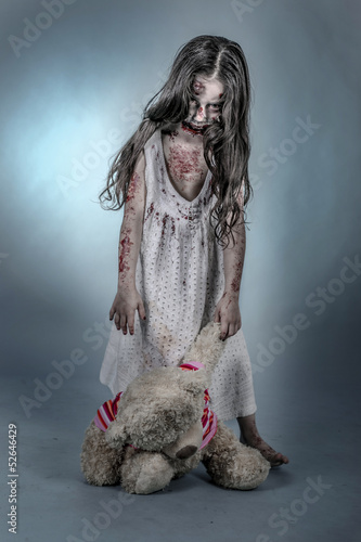 Fotoboard na płycie Dziewczyna zombie