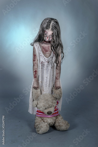Fotoboard na płycie Dziewczyna zombie