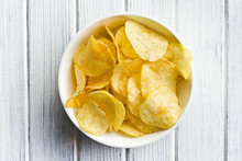 Crispy Potato Chips In Bolw