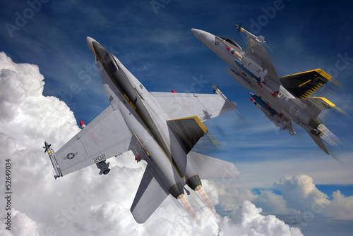 Plakat na zamówienie jetfighters in the sky