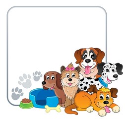 Poster - Frame with dog theme 2