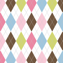 Seamless Pattern With Grey Dotted Lines
