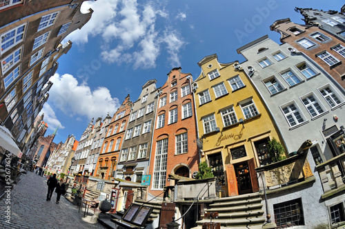 Naklejka na szybę Mariacka Street in Gdansk