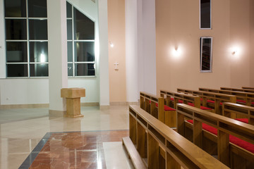 Wall Mural - Modern church interior