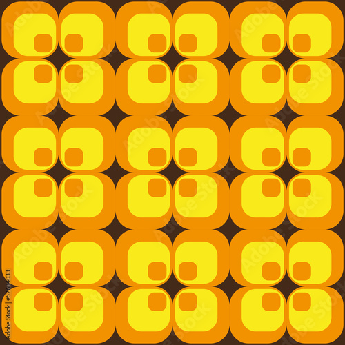 Foto-Schmutzfangmatte - 70er Retro Muster Quadrate (von SG- design)