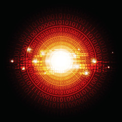 Wall Mural - circle digital background