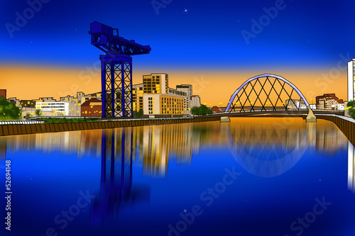 Board z aluminiowym obramowaniem Glasgow