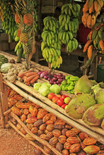 Fruit Stand In Small Village, Samana Peninsula