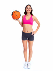 Poster - Young beautiful fitness woman.