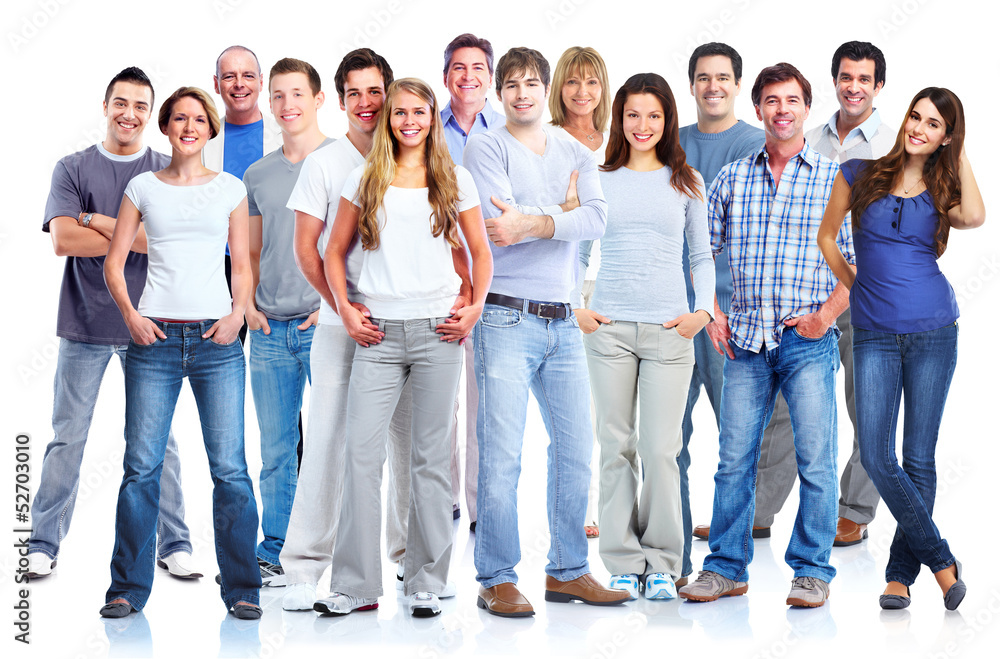 Group of men and women. Stock Photo | Adobe Stock