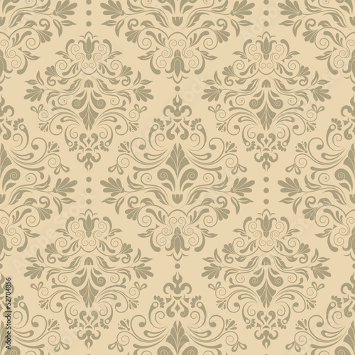 Naklejka na szafę Baroque Seamless Pattern