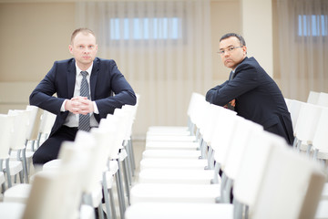 Canvas Print - Handsome businessmen