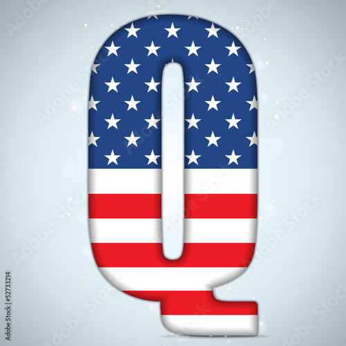 Board z aluminiowym obramowaniem Listów alfabetu niepodległości usa