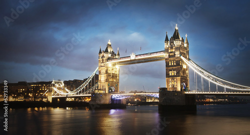Naklejka samoprzylepna Tower Bridge w nocy, Londyn