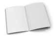Blank/empty brochure on white background.