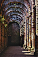 Internal Arches Of Fountains Abbey